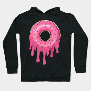 melting donut graphic sublimation Hoodie